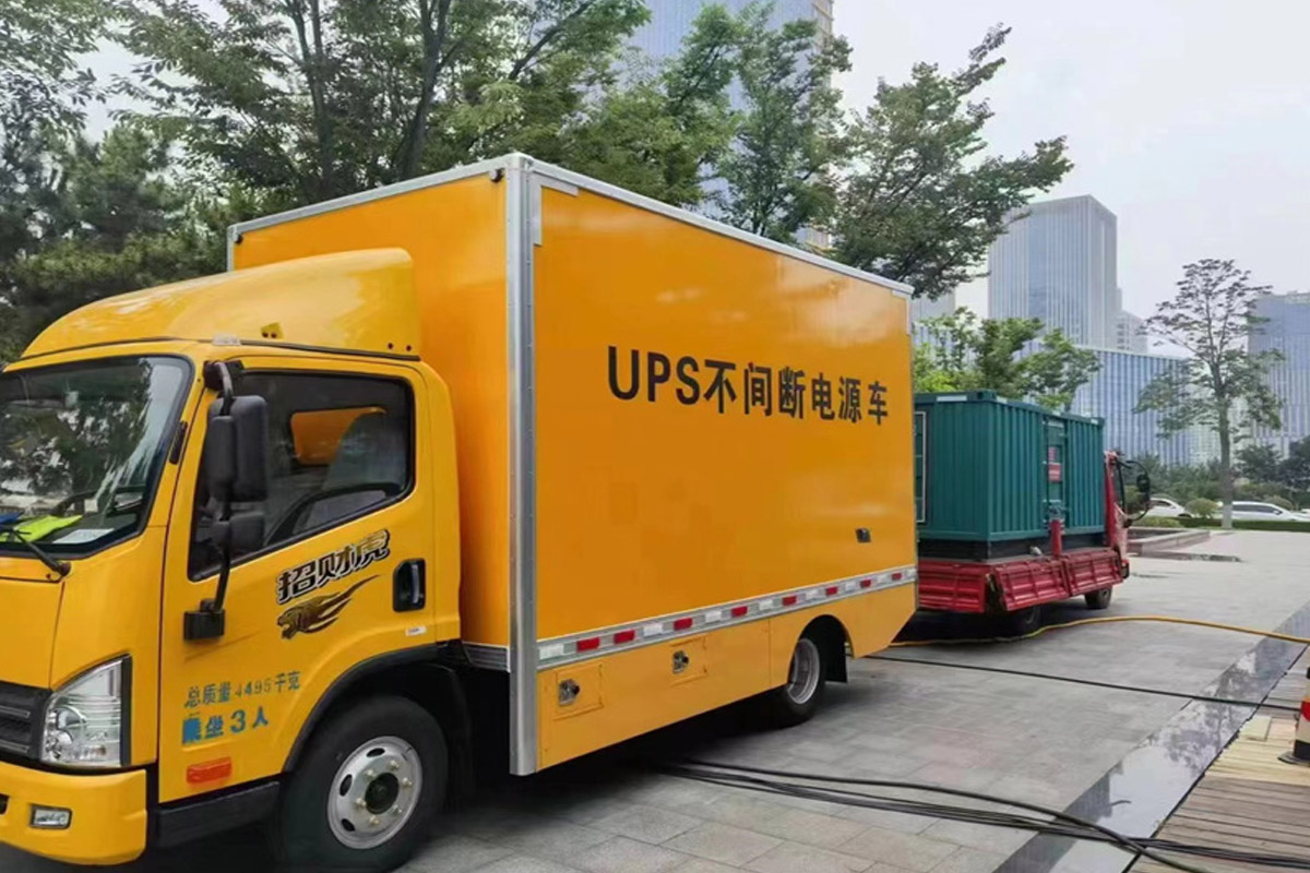 云岩发电机租赁施工现场