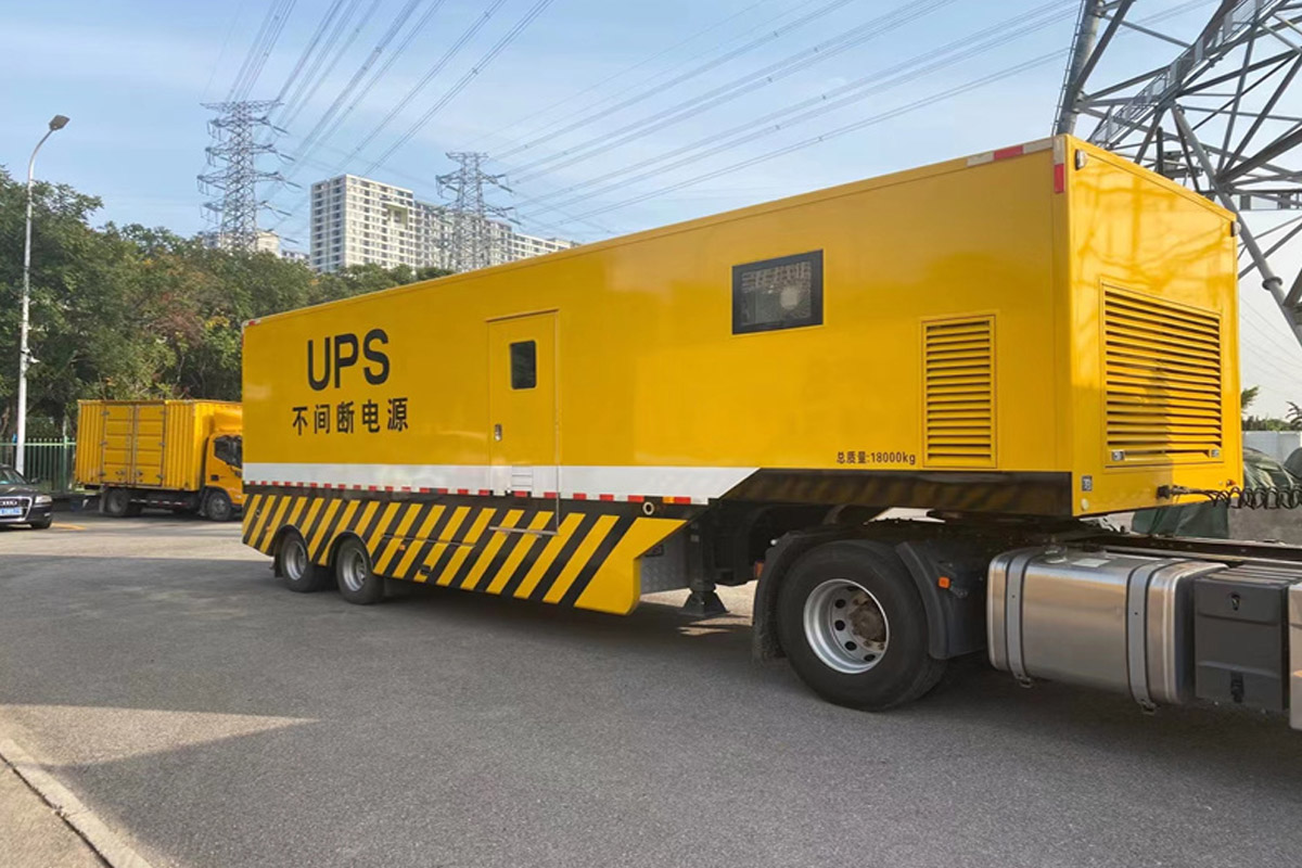 云岩发电机租赁施工现场